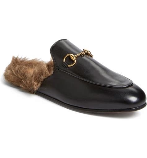 mens mule loafers gucci|Gucci loafers with fur.